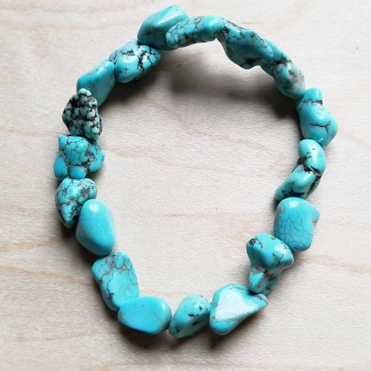 Chunky Turquoise Beaded Bracelet