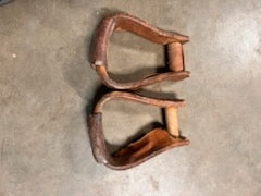 Leather Covered Western Stirrups