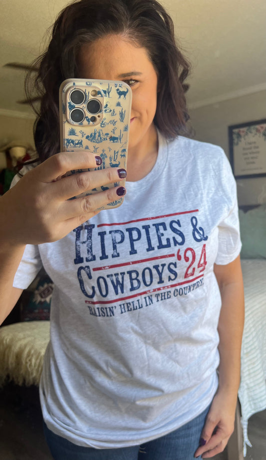 Hippies & Cowboys '24 unisex graphic tee