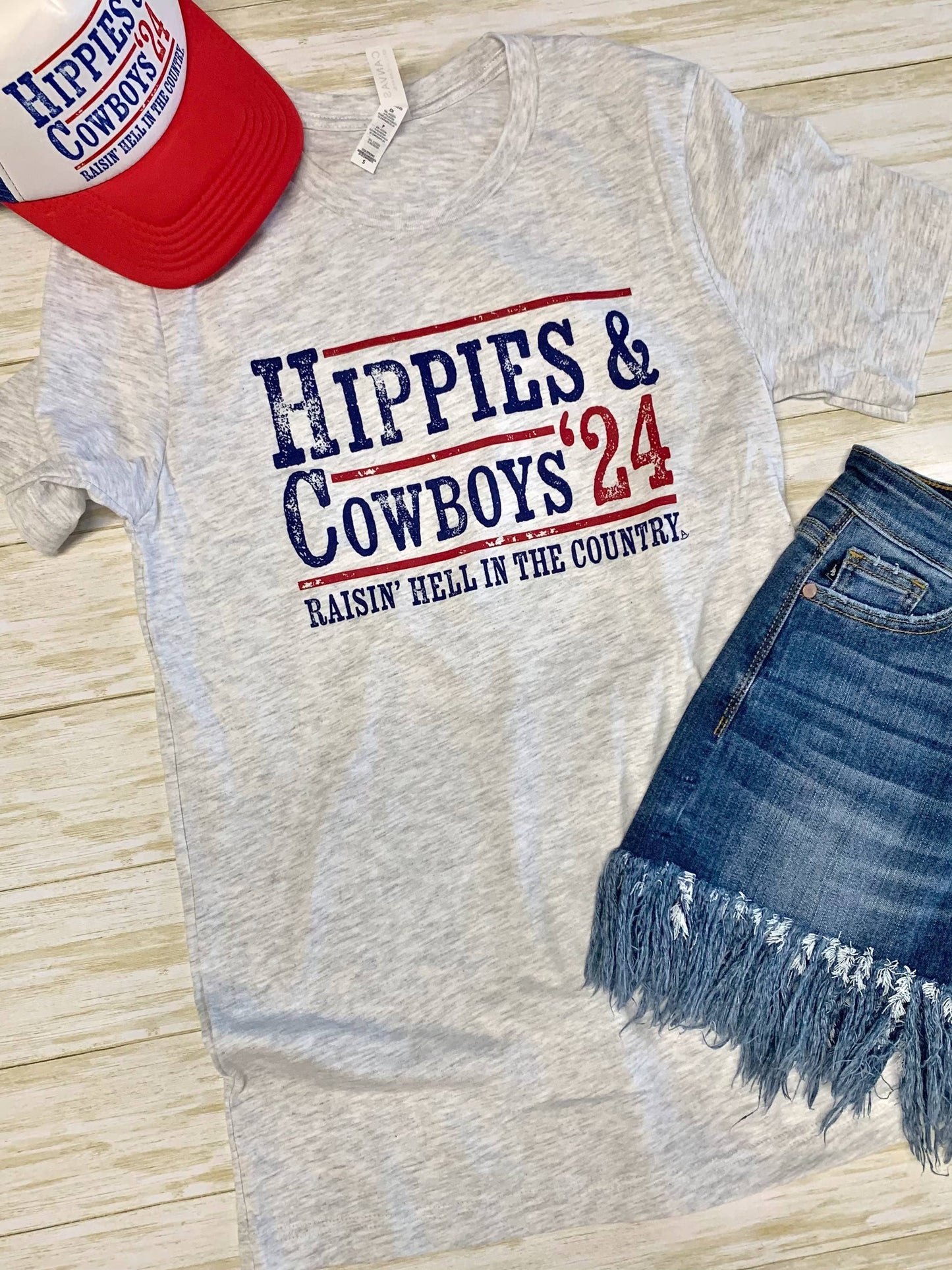 Hippies & Cowboys '24 unisex graphic tee